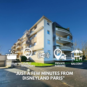 Appartement Cosy, 5' Disneyland, Balcon & Confort